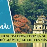 Thanh gươm trong truyện Sự tích Hồ Gươm tự kể chuyện mình