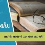 Thuyết minh về cặp kính đeo mắt