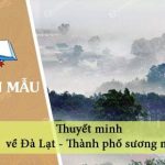 Thuyết minh về Đà Lạt – Thành phố sương mờ