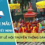 Thuyết minh về một lễ hội truyền thống dân tộc