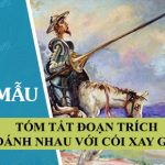 Tóm tắt đoạn trích Đánh nhau với cối xay gió