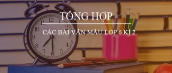 Tổng hợp các bài văn mẫu lớp 6 kì 2