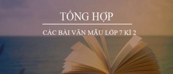 Tổng hợp các bài văn mẫu lớp 7 kì 2