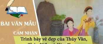 Trình bày vẻ đẹp của Thúy Vân, Thúy Kiều và Kim Trọng