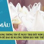 Trong Thông tin về Ngày Trái Đất năm 2000, vấn đề bao bì ni lông đã được trình bày như thế nào?