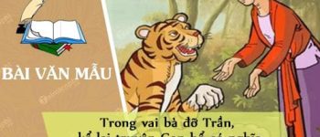 Trong vai bà đỡ Trần, kể lại truyện Con hổ có nghĩa