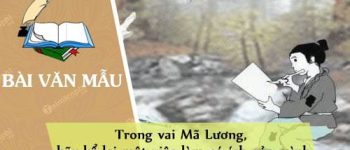 Trong vai Mã Lương, hãy kể lại một việc làm có ích của mình