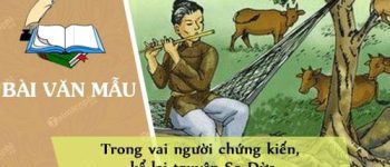 Trong vai người chứng kiến, kể lại truyện Sọ Dừa