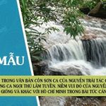 Trong văn bản Côn Sơn ca của Nguyễn Trãi tác giả từng ca ngợi thú lâm tuyền. Niềm vui đó của Nguyễn Trãi có gì giống và khác với Hồ Chí Minh trong bài Tức cảnh Pác Bó