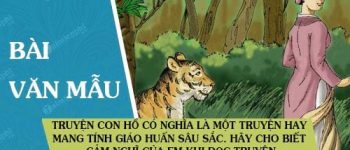 Truyện Con hổ có nghĩa là một truyện hay mang tính giáo huấn sâu sắc. Hãy cho biết cảm nghĩ của em khi đọc truyện