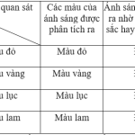 Vật Lí 9 Bài 57: Thực hành: Nhận biết ánh sáng đơn sắc và không đơn sắc bằng đĩa CD – Giải bài tập SGK Vật Lí 9 Bài 57