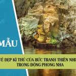 Vẻ đẹp kì thú của bức tranh thiên nhiên trong Động Phong Nha