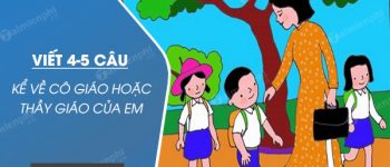 Viết 4-5 câu kể về cô giáo hoặc thầy giáo của em