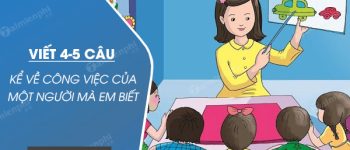 Viết 4-5 câu kể về công việc của một người mà em biết