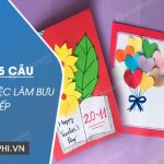 Viết 4-5 câu thuật lại việc làm bưu thiếp