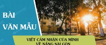 Viết cảm nhận của mình về nắng Sài Gòn