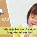 Viết một bài văn tả em bé đáng yêu mà em biết