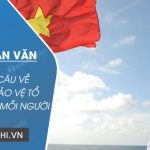 Viết một đoạn văn khoảng 5 câu về nghĩa vụ bảo vệ Tổ quốc của mỗi công dân