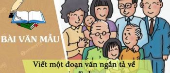 Viết một đoạn văn ngắn tả về gia đình em