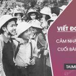 Viết một đoạn văn trình bày cảm nhận của em về đoạn cuối bài thơ Đồng chí