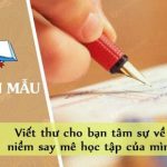 Viết thư cho bạn tâm sự về niềm say mê học tập của mình