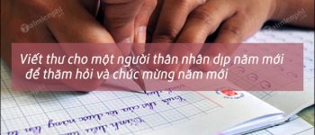 Viết thư cho một người thân nhân dịp năm mới, cho ông bà, cô giáo cũ, bạn cũ để thăm hỏi và chúc mừng năm mới