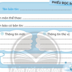 Viết vào phiếu đọc sách những thông tin chính sau khi đọc một bản tin thể thao (3 Mẫu)